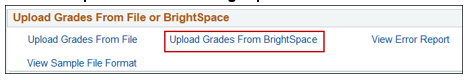Upload Grades from Brightspace
